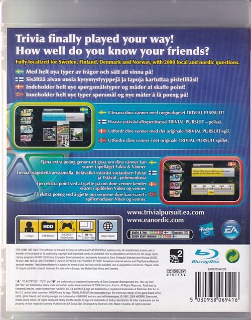 Trivial Pursuit - Dansk - PS3 (B Grade) (Genbrug)